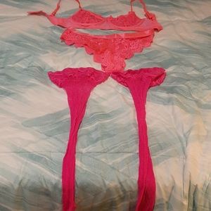 3 piece lingerie set